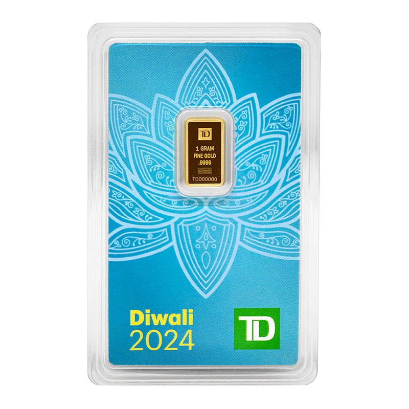 Image for 1 gram TD Diwali Gold Bar (2024) from TD Precious Metals